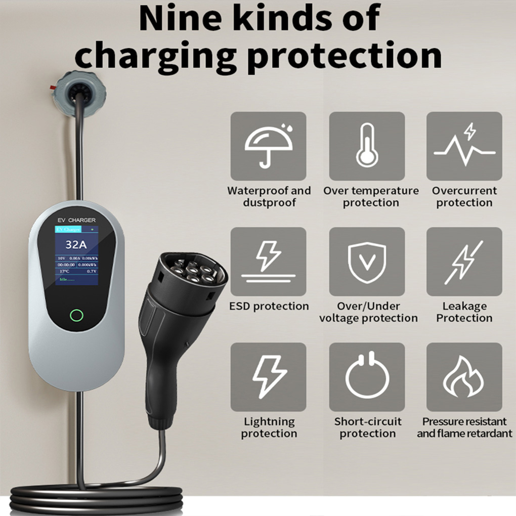 Портативное зарядное устройств – обзор и цена Ev Charger Type 2 22Kw 32A 3 Phase