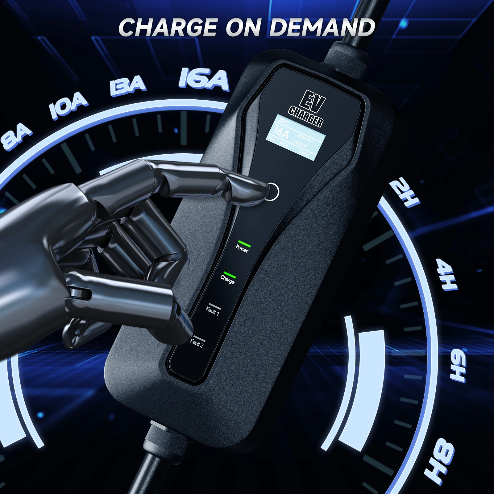 Зарядное устройство для электр – обзор и цена Type 2 Portable Ev Charger 11Kw Cee